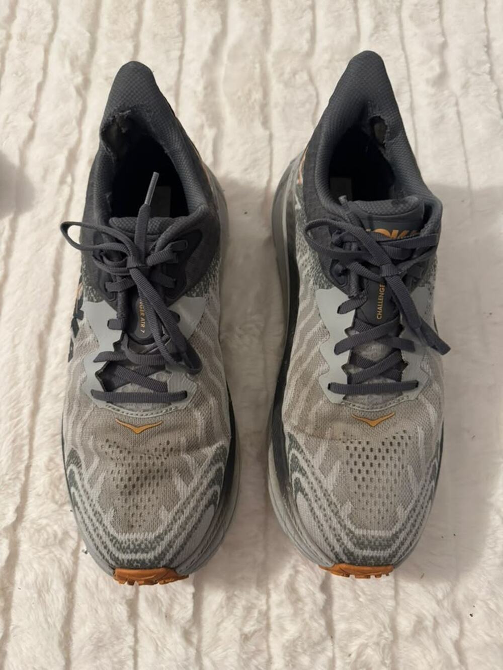 HOKA Challenger ATR 7 Wide Men's Running Shoes Gray Black Size 11.5